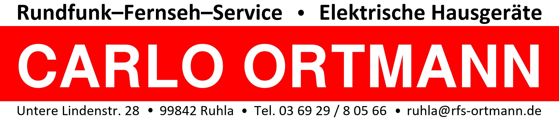 Carlo Ortmann - Rundfunk-Fernseh-Service aus Ruhla